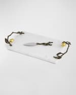 Image 3 of 5: Michael Aram Pomegranate Cheeseboard With Spreader 