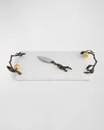 Image 1 of 5: Michael Aram Pomegranate Cheeseboard With Spreader 