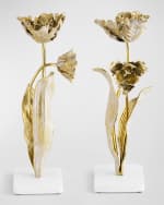Image 1 of 4: Michael Aram Tulip Candleholder, Set of 2 