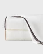 Image 3 of 3: Amity Home Tyne Linen White Queen Sheet Set