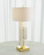 Image 1 of 4: Global Views Posh Block Table Lamp 