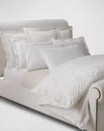 Image 1 of 6: Ralph Lauren Home Organic Cotton Bethany Jacquard Duvet Cover , KING