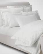 Image 1 of 6: Ralph Lauren Home Organic Cotton Bethany Jacquard Duvet Cover , FULL-QUEEN