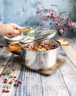 Image 4 of 5: CRISTEL Casteline Saucepan with Domed Lid, 3.5-Quart 