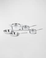 Image 1 of 5: CRISTEL Castel Pro Ultraply 8-Piece Stainless Steel Cookware Set