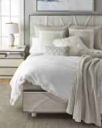 Image 3 of 3: Lili Alessandra Savannah Herringbone Duvet, King