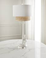 Image 1 of 4: Couture Lamps Parrot and Palm Table Lamp 