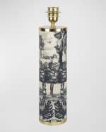 Image 2 of 4: Fornasetti Giardino Settecentesco 17" Cylindrical Lamp Base