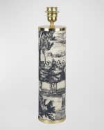 Image 1 of 4: Fornasetti Giardino Settecentesco 17" Cylindrical Lamp Base