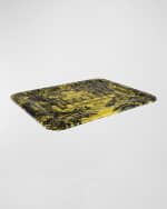 Image 2 of 3: Fornasetti Tray 48X60cm - Giardino Settecentesco Black Yellow