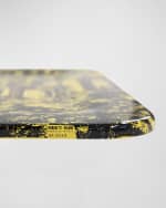 Image 3 of 3: Fornasetti Tray 48X60cm - Giardino Settecentesco Black Yellow