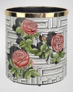 Image 1 of 3: Fornasetti Paper Basket - Musciarabia Con Rose Colore