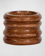 Image 1 of 3: Juliska Bilbao Wood Napkin Ring 
