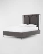Image 2 of 6: Four Hands Leigh Upholstered King Bed