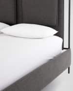 Image 4 of 6: Four Hands Leigh Upholstered King Bed