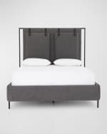 Image 1 of 6: Four Hands Leigh Upholstered King Bed