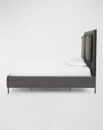 Image 3 of 5: Four Hands Leigh Upholstered Queen Bed