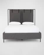 Image 1 of 5: Four Hands Leigh Upholstered Queen Bed