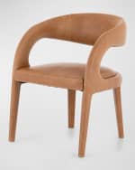 Image 2 of 6: Four Hands Hawkins Leather Dining Chair 