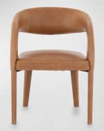 Image 1 of 6: Four Hands Hawkins Leather Dining Chair 