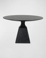 Image 1 of 6: Four Hands Sargon Round Dining Table, 53.3"