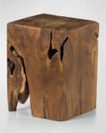 Image 2 of 3: Four Hands Teak Accent Table