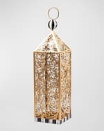 Image 1 of 2: MacKenzie-Childs Short Pierced Leaf Lantern
