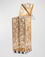Image 2 of 4: MacKenzie-Childs Pierced Leaf Thanksgiving Lantern 