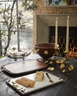 Image 2 of 5: Michael Aram Gold Orchid Centerpiece Bowl