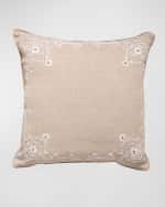 Image 1 of 3: Juliska Heidi Embroidered Pillow, 18" Square