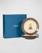 Image 3 of 8: Juliska Forest Walk Assorted Animal Cocktail Plates, Set of 4 