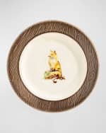 Image 7 of 8: Juliska Forest Walk Assorted Animal Cocktail Plates, Set of 4 