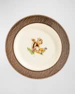 Image 8 of 8: Juliska Forest Walk Assorted Animal Cocktail Plates, Set of 4 