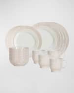 Image 1 of 6: Juliska Blenheim Oak Whitewash 16-Piece Dinnerware Set 