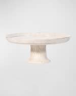 Image 1 of 4: Juliska Blenheim Oak Whitewash Cake Pedestal