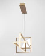 Image 3 of 5: Eurofase Bordo Large LED Chandelier 