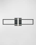 Image 1 of 3: Eurofase Bordo LED Sconce in Black, 24"