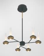 Image 3 of 5: Eurofase Torcia LED Chandelier, 24.3"