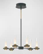 Image 1 of 5: Eurofase Torcia LED Chandelier, 24.3"