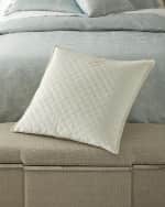 Image 1 of 2: Olivia Quido Ava Quilted Velvet Euro Sham