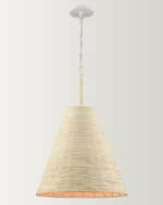 Image 2 of 2: Abaca 1-Light Pendant Light, 17" 