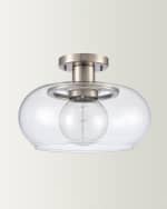 Image 1 of 2: Clement 1-Light Semi Flush Mount 