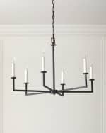 Image 1 of 4: Dunne 6-Light Chandelier, 30" 