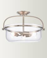 Image 2 of 2: Wentworth 3-Light Semi Flush Mount