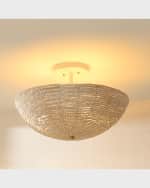 Image 2 of 3: Jamie Young Tsunami Semi Flush Mount 