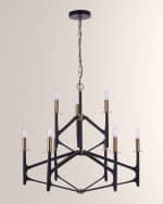 Image 1 of 2: Ellington The Reserve 9-Light Two-Tier Chandelier - 32"