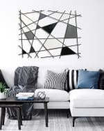 Image 4 of 4: Karo Studios "Triangulation B/W" Wall Sculpture