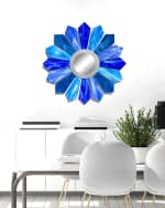 Image 3 of 3: Karo Studios "Sunburst AH" Sculptural Wall Mirror - 30"