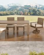 Image 2 of 3: Sunset West Laguna Outdoor Swivel Dining Chair