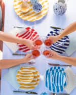 Image 5 of 5: Vietri Amalfitana Stripe Dinner Plate 
